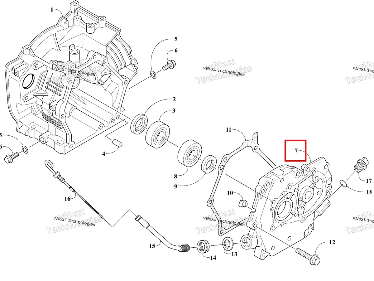 Деталь 3021-803 на схеме узла 2026 Ski-Doo MXZ 200 Engine - Crankcase And Cover
