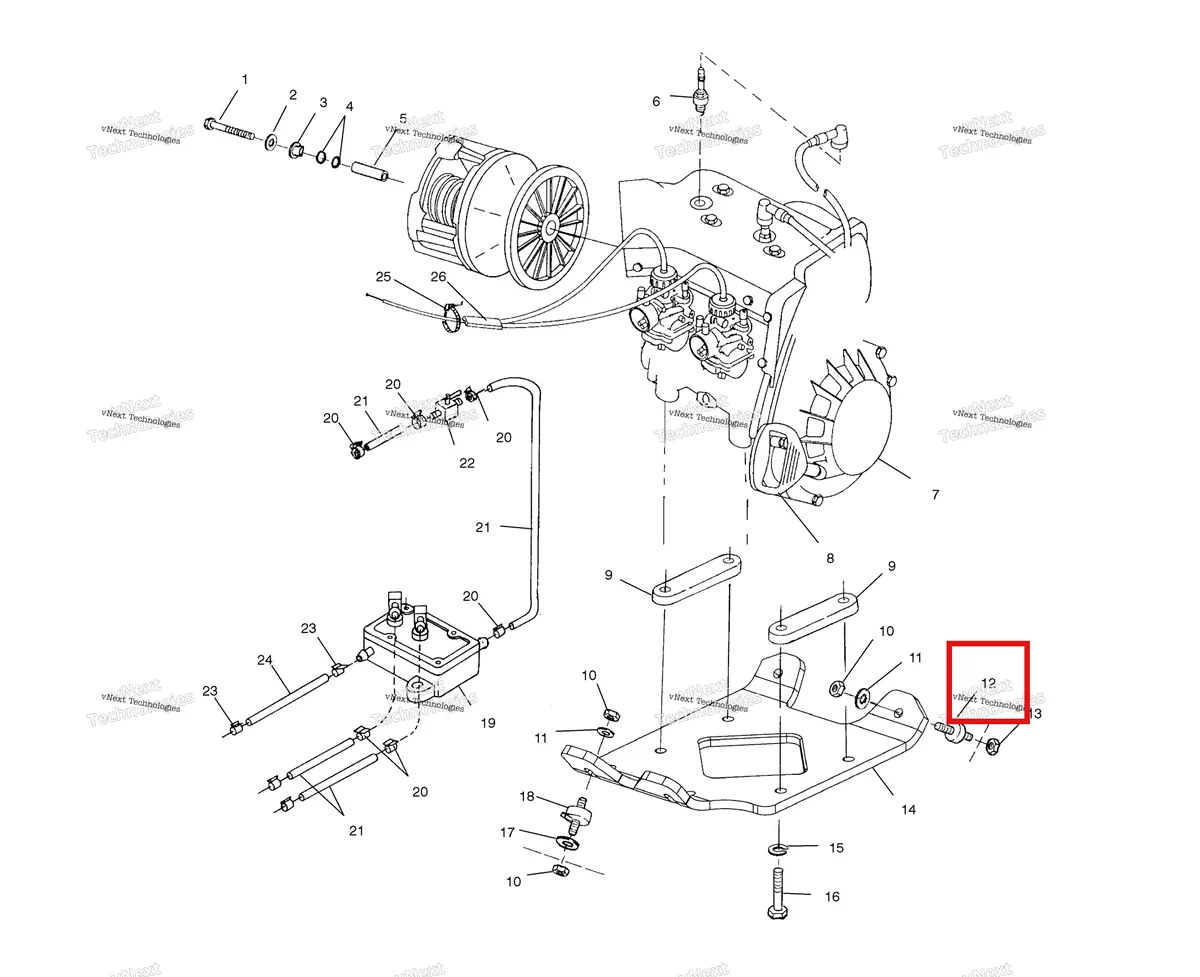 Деталь 3021099 на схеме узла Engine Mounting
