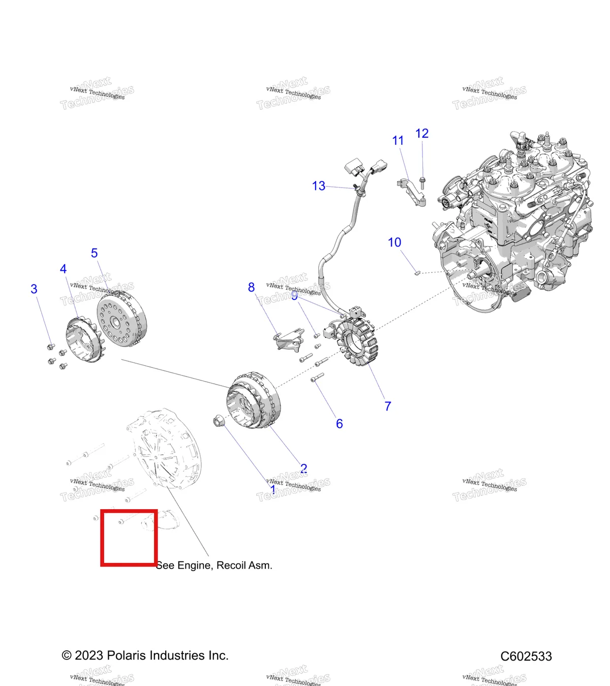 Деталь 3023638 на схеме узла Electrical, Ignition System