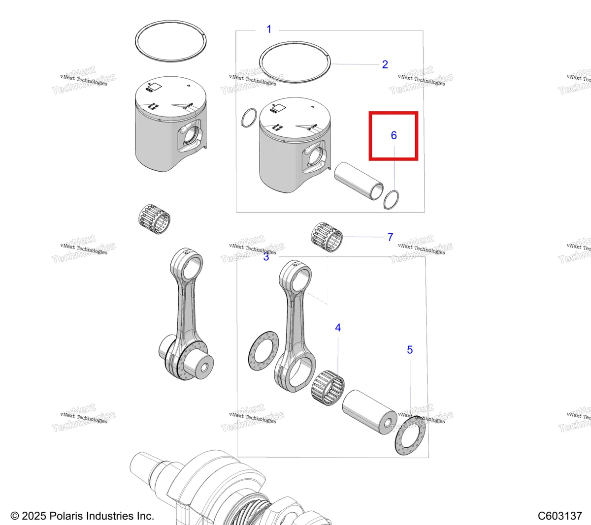 Деталь 3024383 на схеме узла Engine, Pistons S27tfh9b