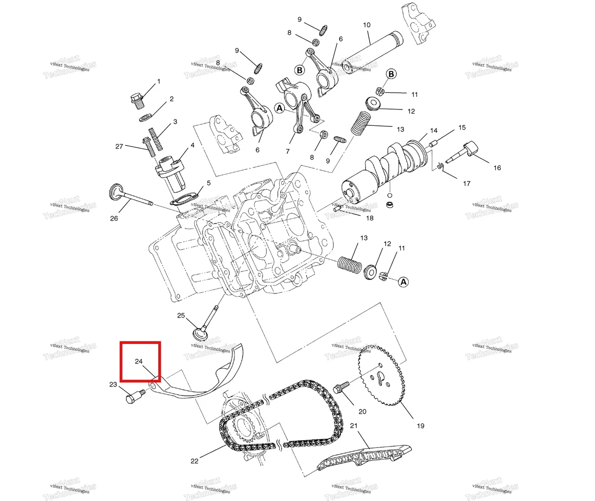 Деталь 3084917 на схеме узла Intake & Exhaust