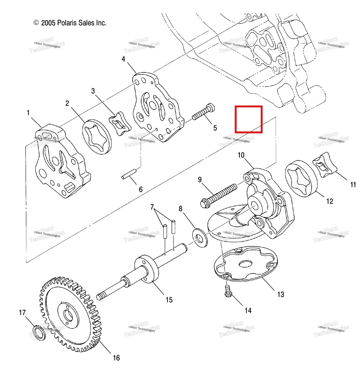Деталь 3087276 на схеме узла Engine, Oil Pump