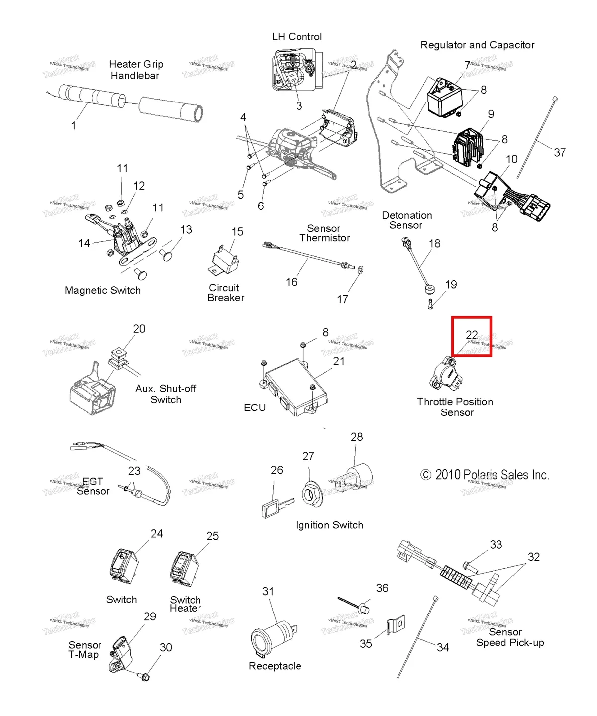 Деталь 3131591 на схеме узла Electrical, Sensors & Electrical Components