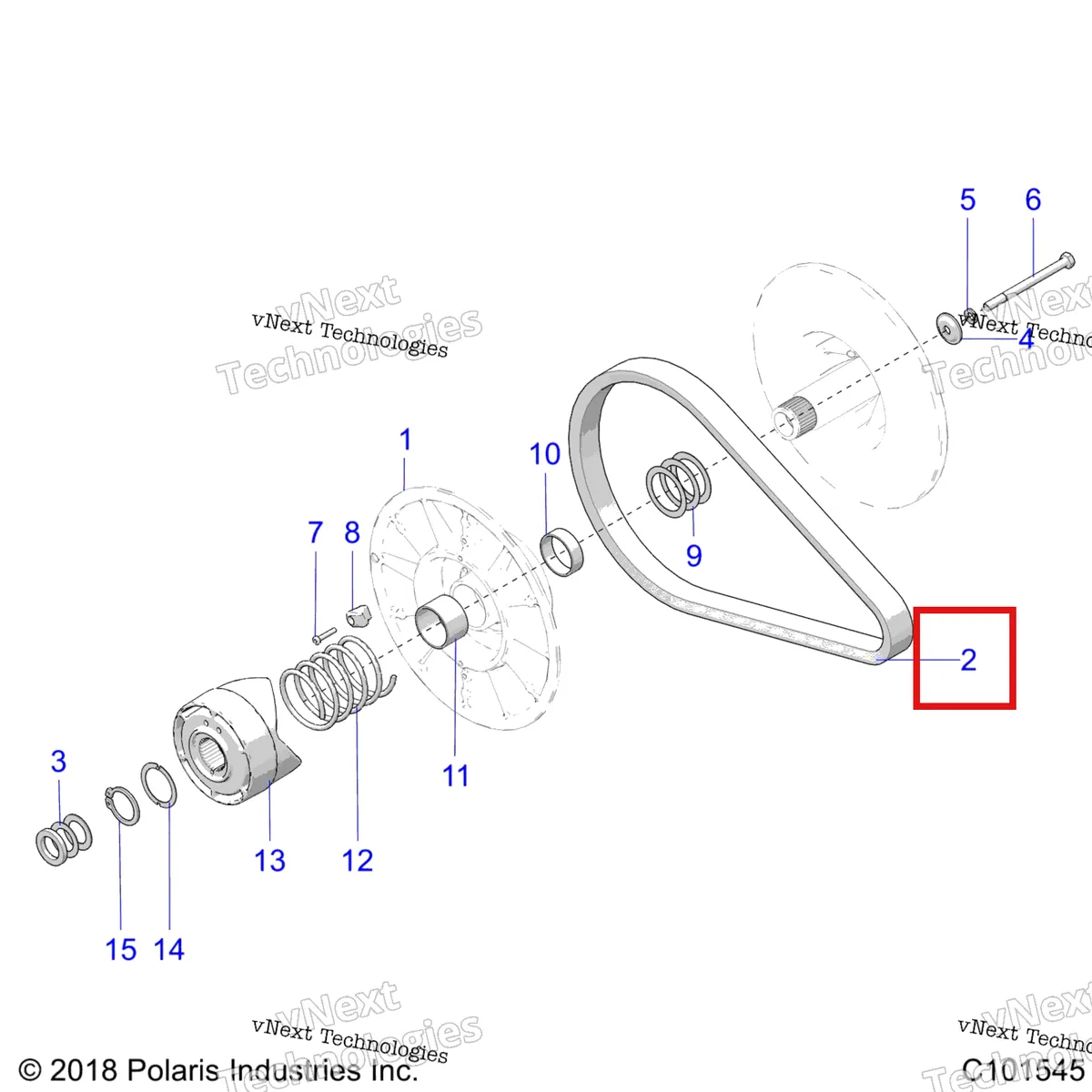Деталь 3211113 на схеме узла Drive Train, Secondary Clutch
