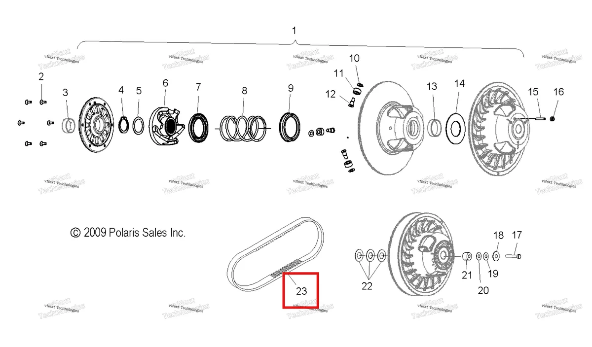 Деталь 3211122 на схеме узла Drive Train, Clutch, Secondary