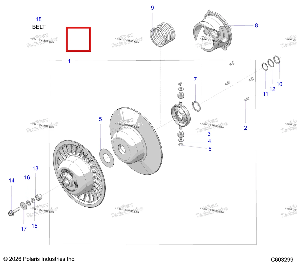 Деталь 3212361 на схеме узла Drive Train, Clutch, Secondary S27tfm9b