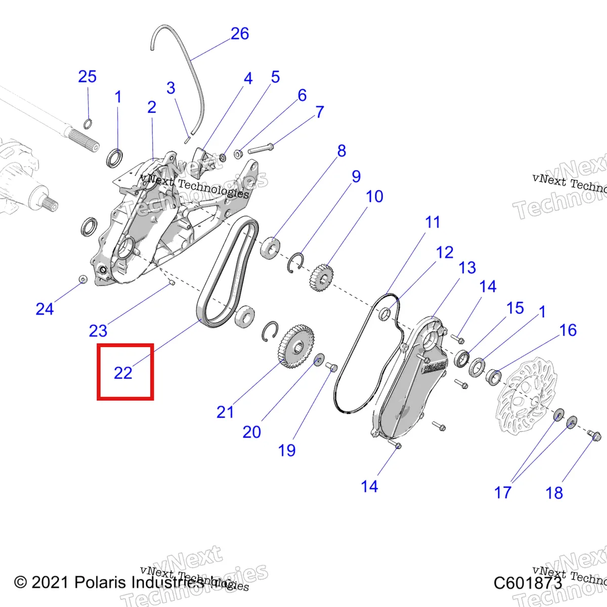 Деталь 3221113 на схеме узла Drive Train, Chaincase