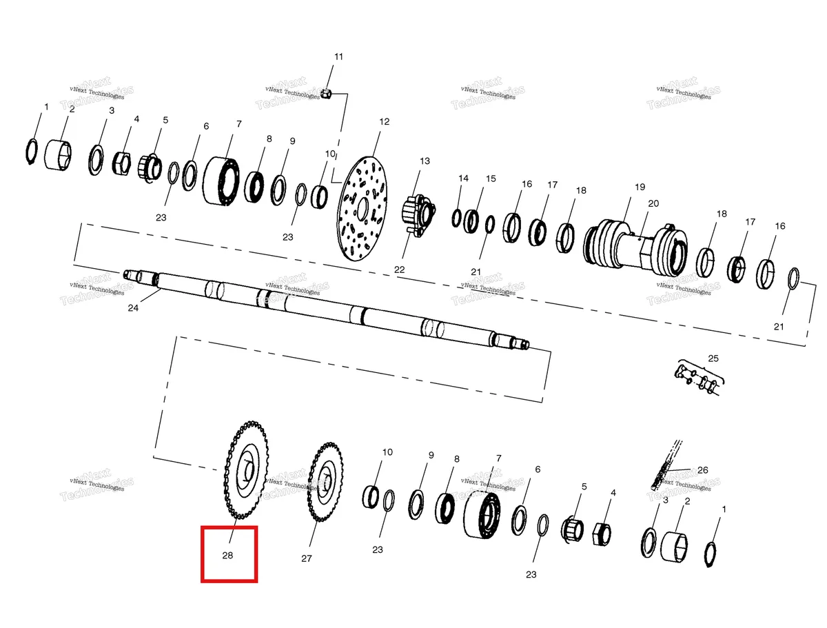 Деталь 3221139 на схеме узла Middle Drive