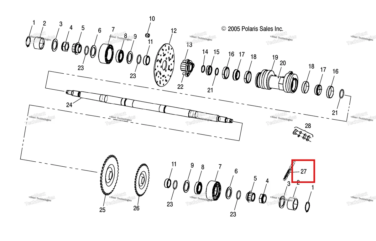 Деталь 3221193-080 на схеме узла Drive Train, Middle Drive