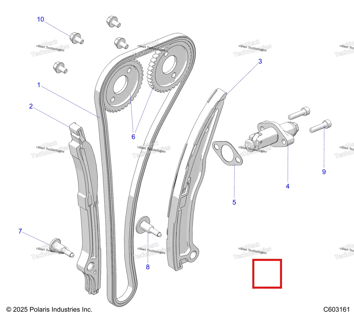 Деталь 3222189 на схеме узла Engine, Camchain, Sprockets And Tensioner S27tde9f