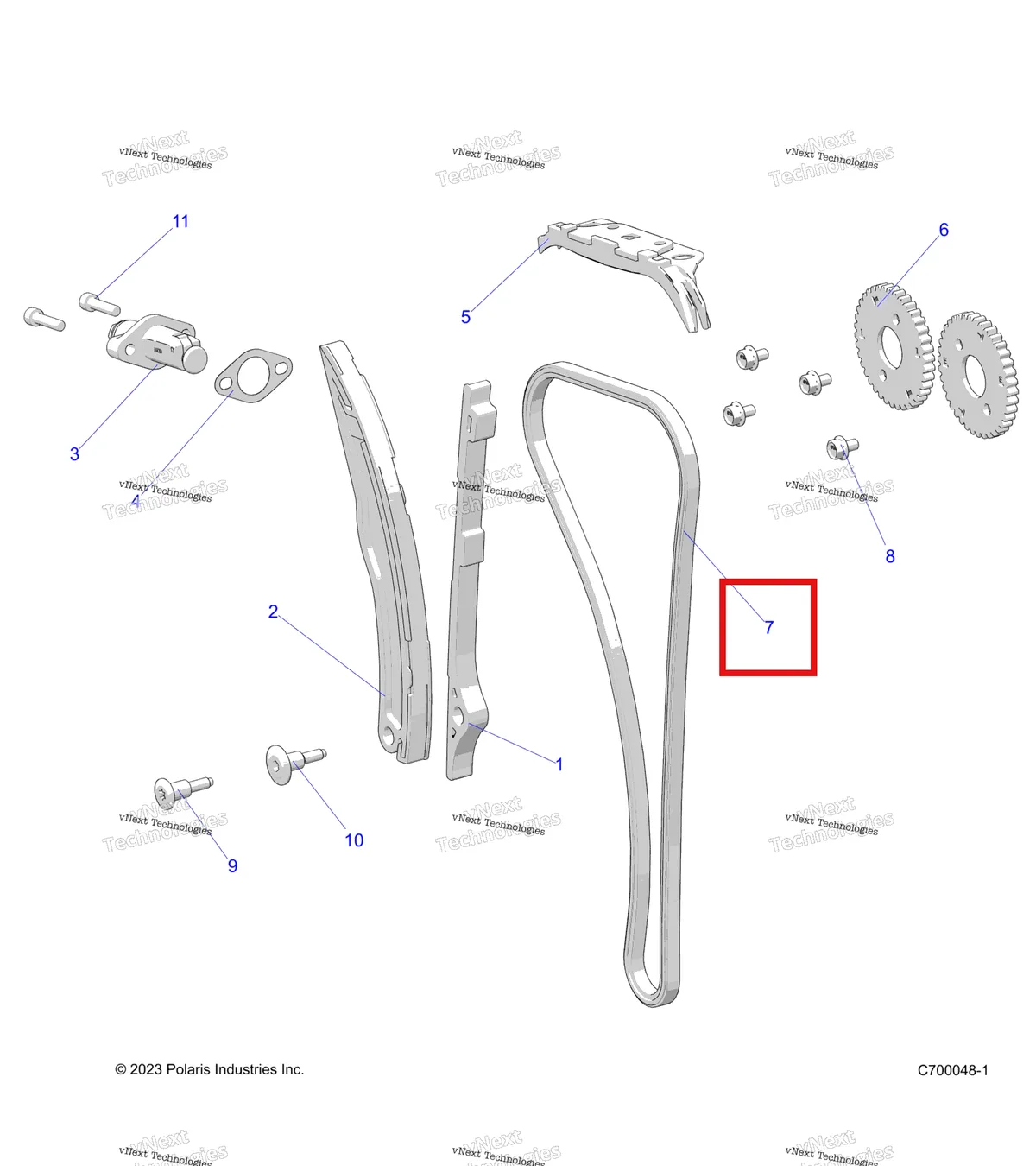Деталь 3222196 на схеме узла Engine, Cam Chain & Tensioner