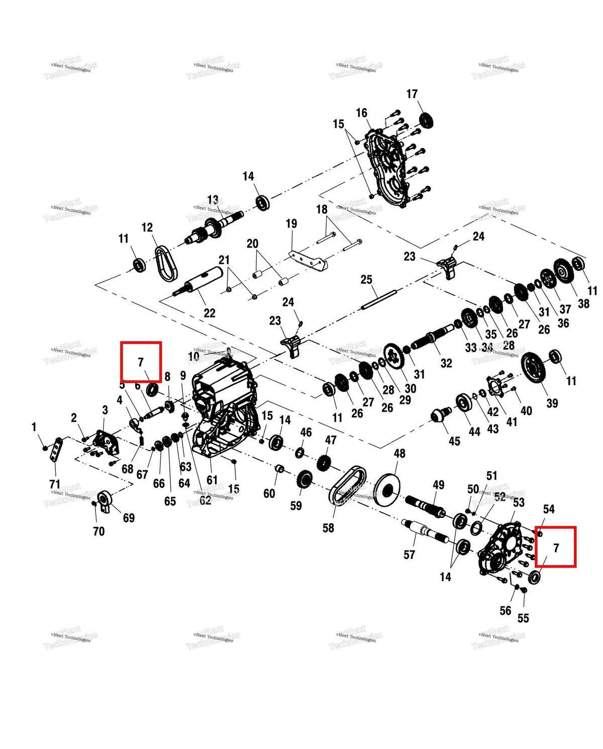 Деталь 3233842 на схеме узла Gearcase C11rd50aa/Ab (4981898189D07)