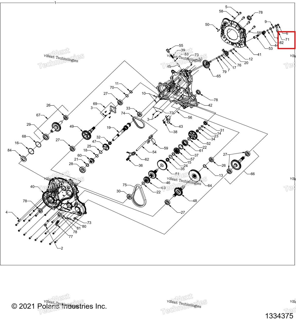 Деталь 3234724 на схеме узла Drive Train, Main Gearcase