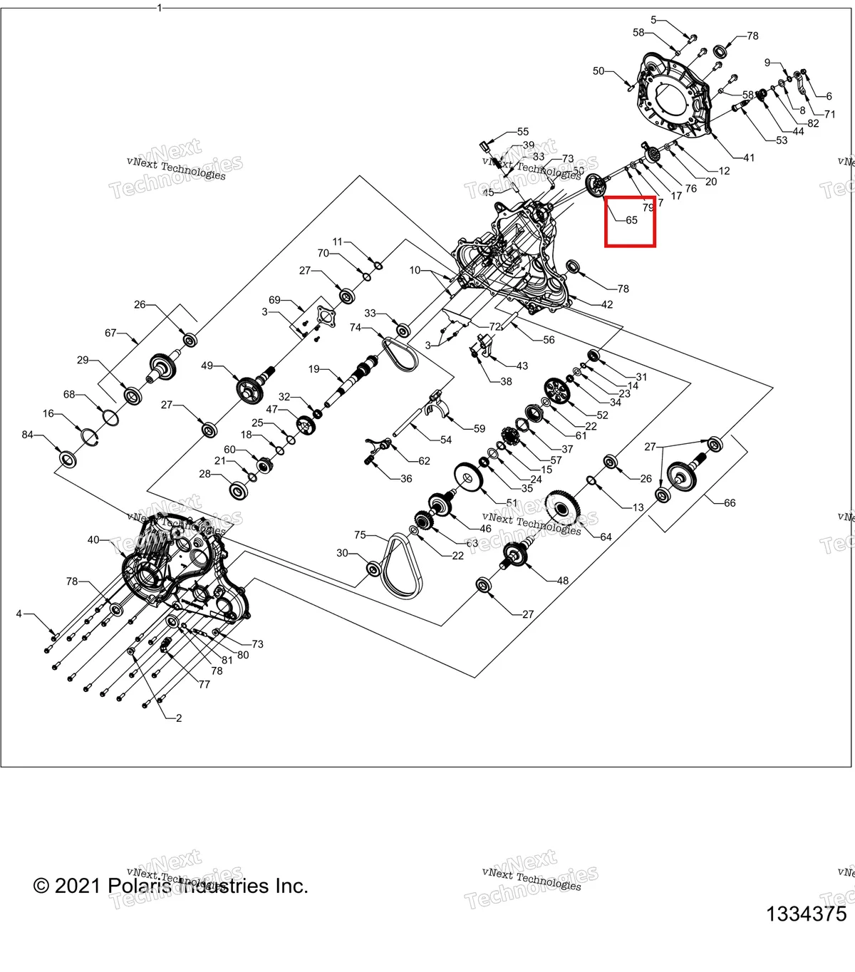 Деталь 3234767 на схеме узла Drive Train, Main Gearcase