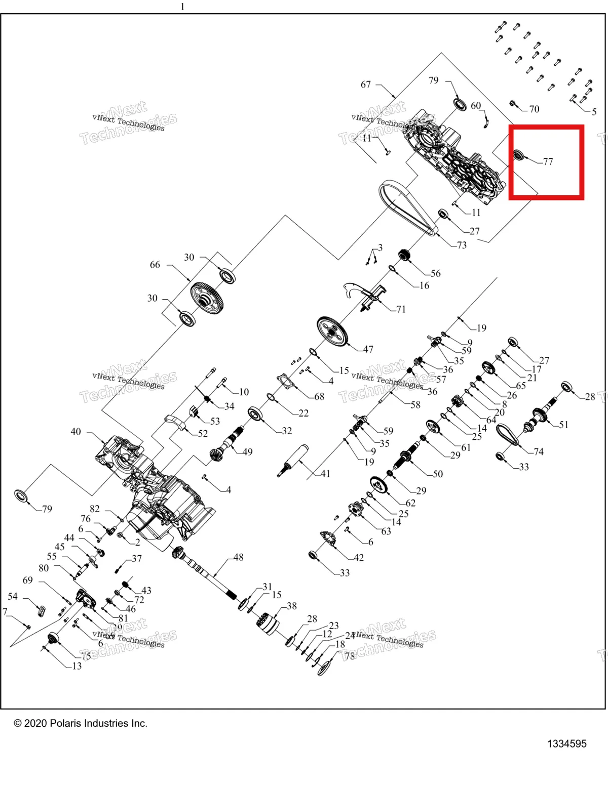 Деталь 3234851 на схеме узла Drive Train, Main Gearcase