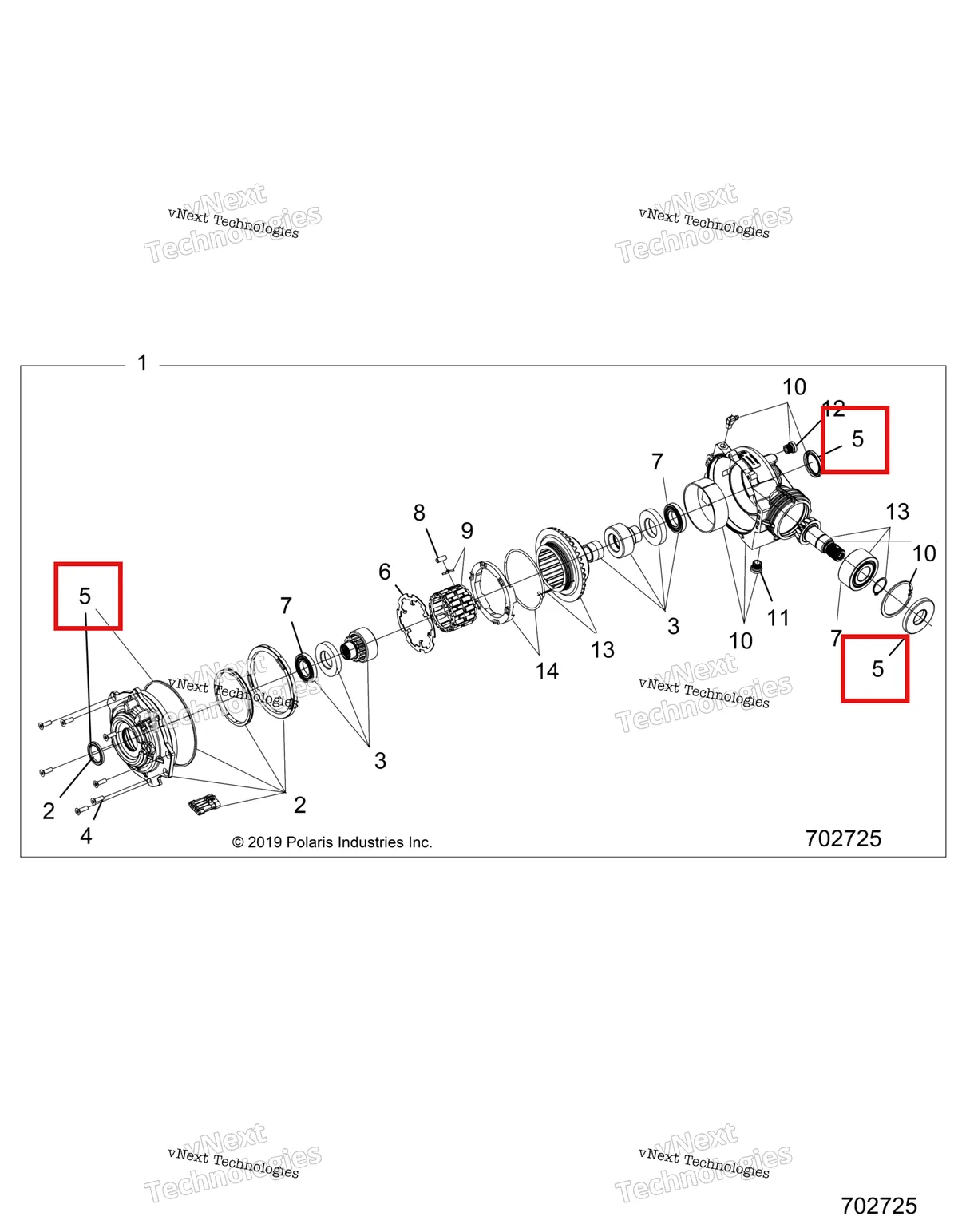 Деталь 3235171 на схеме узла Drive Train, Front Gearcase
