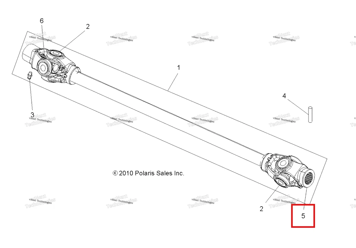 Деталь 3235181 на схеме узла Drive Train, Prop Shaft, Front