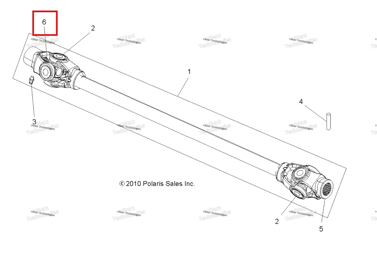 Деталь 3235182 на схеме узла Drive Train, Prop Shaft, Front