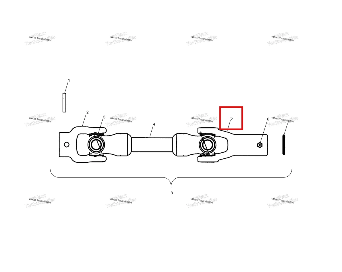 Деталь 3260131 на схеме узла Rear Prop Shaft