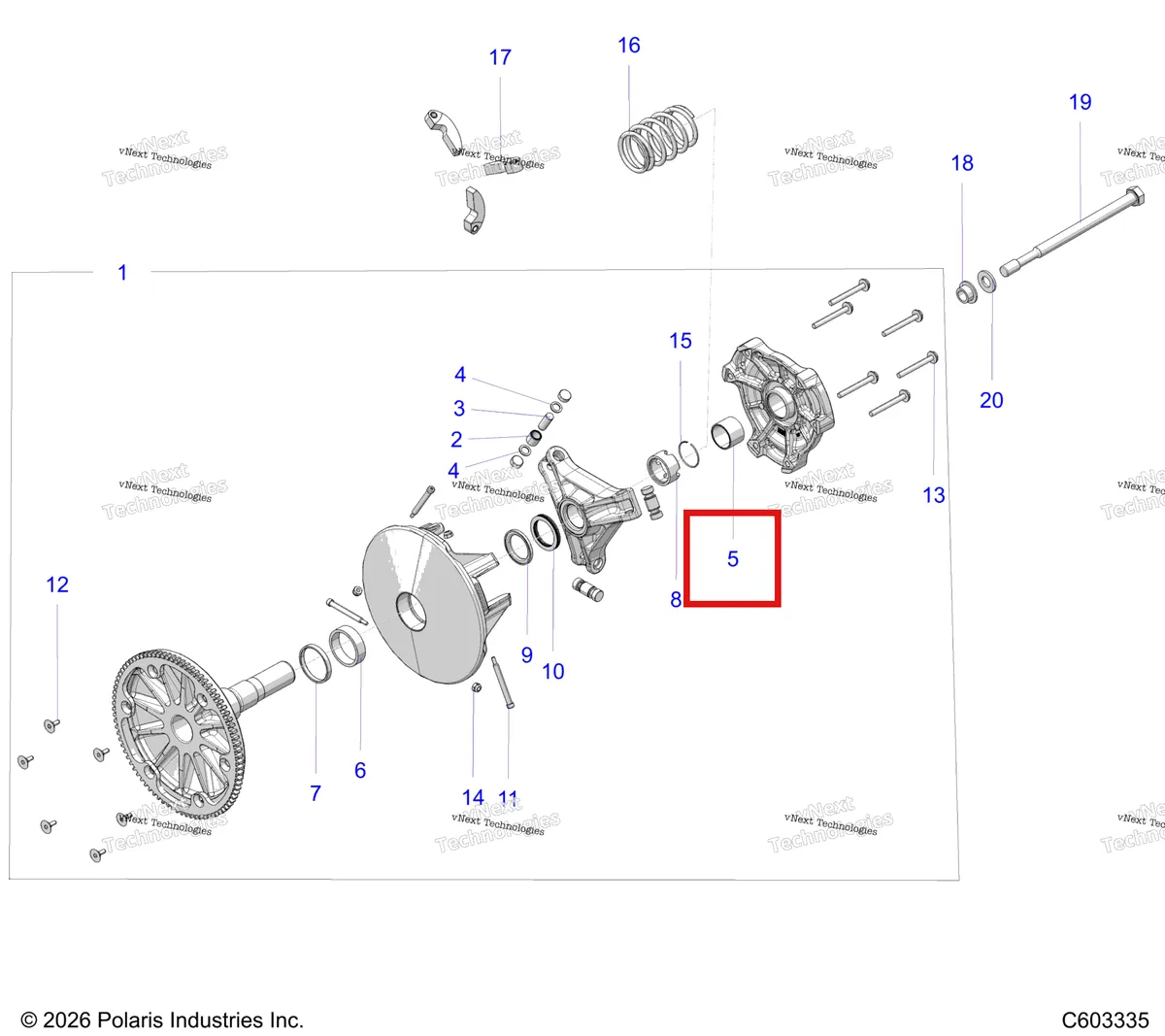 Деталь 3514347 на схеме узла Drive Train, Clutch, Primary S27tfa8r