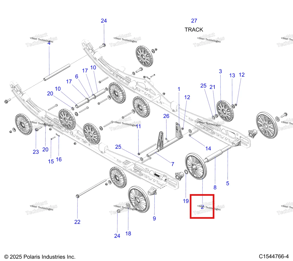 Деталь 3514384 на схеме узла Suspension, Rear S27tlp8rs
