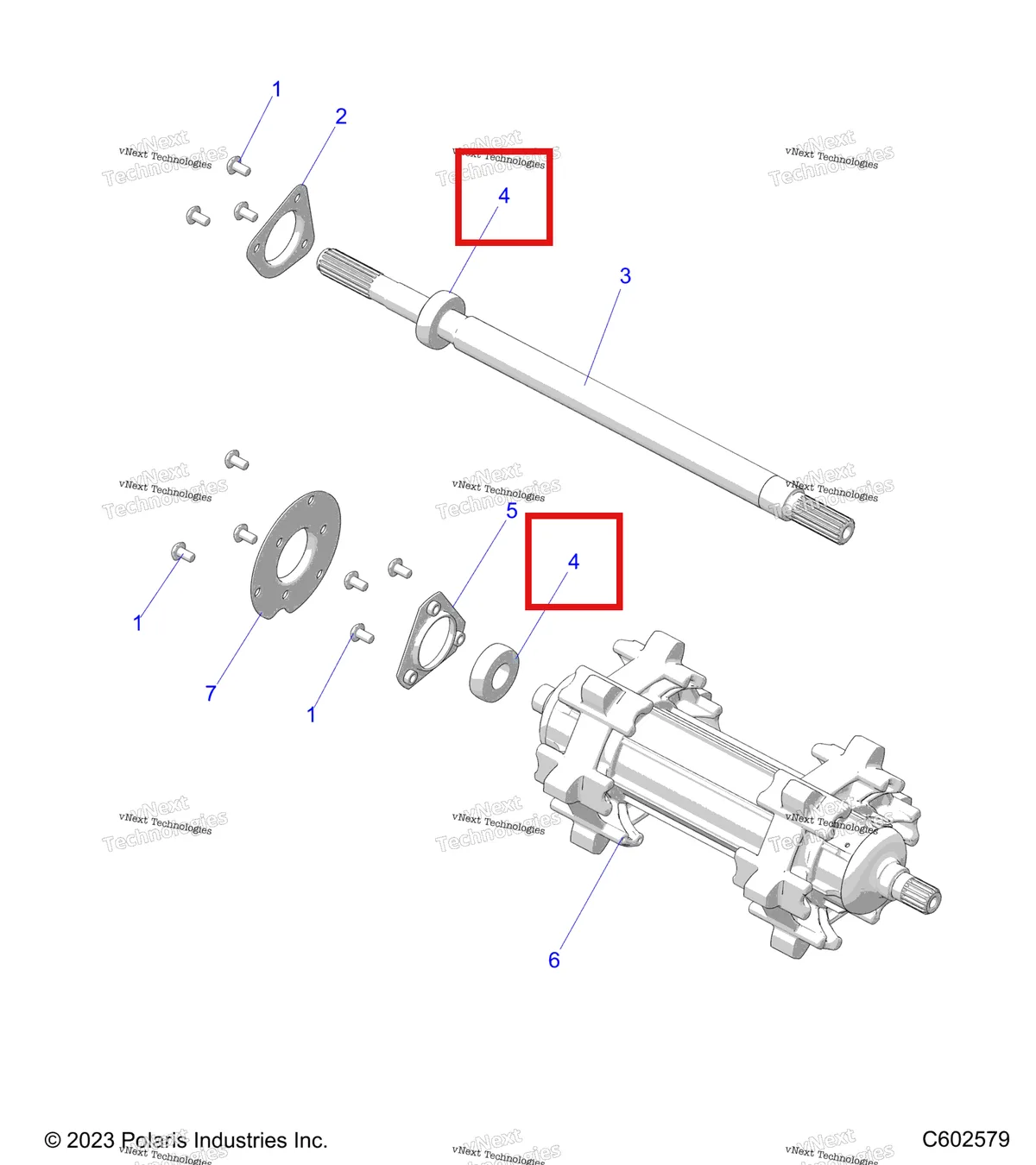Деталь 3514617 на схеме узла Drive Train, Jackshaft & Driveshaft S27tfb8r