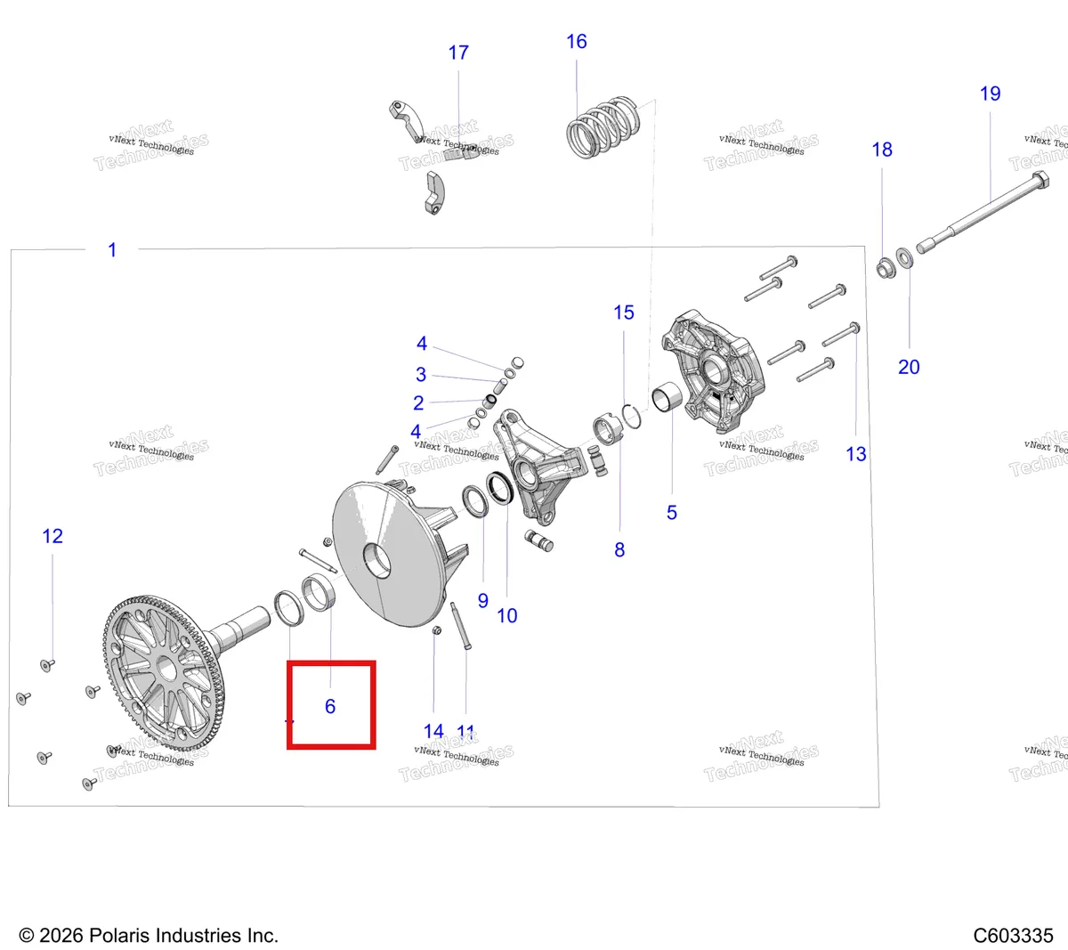 Деталь 3514641 на схеме узла Drive Train, Clutch, Primary S27tfa8r
