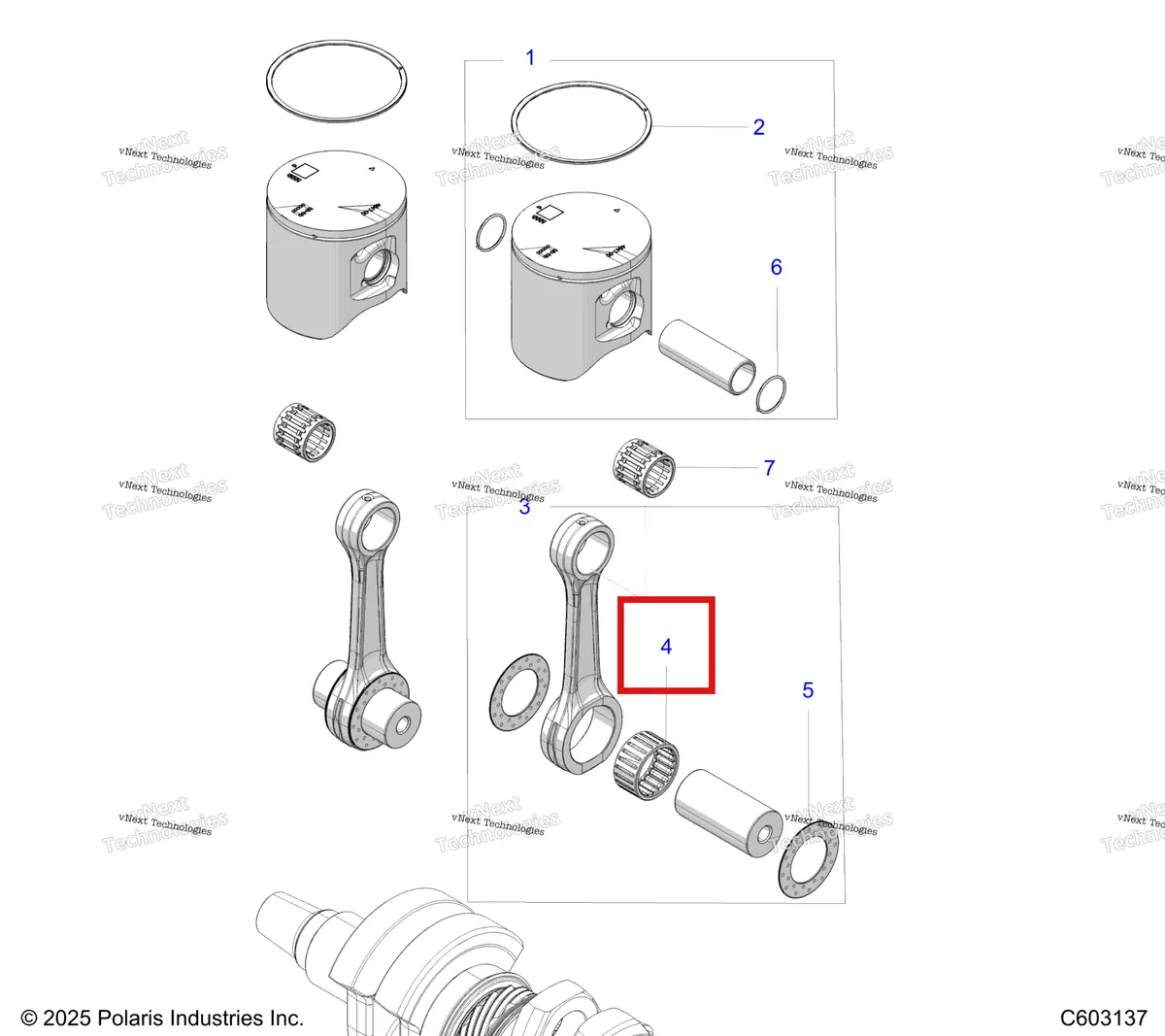 Деталь 3515013 на схеме узла Engine, Pistons S27tfh9b