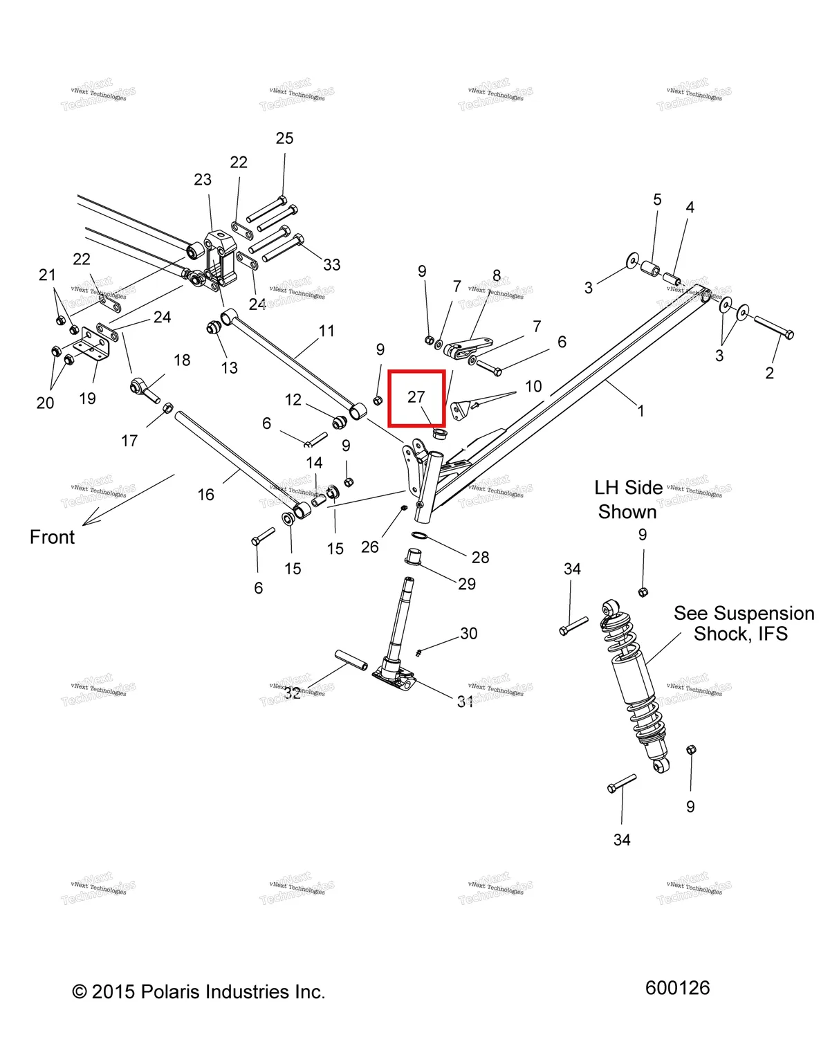 Деталь 3573909 на схеме узла Suspension, Front