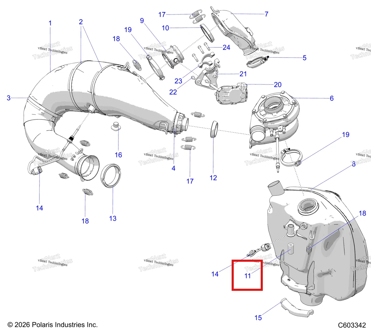 Деталь 3610380 на схеме узла Engine, Exhaust System And Turbo