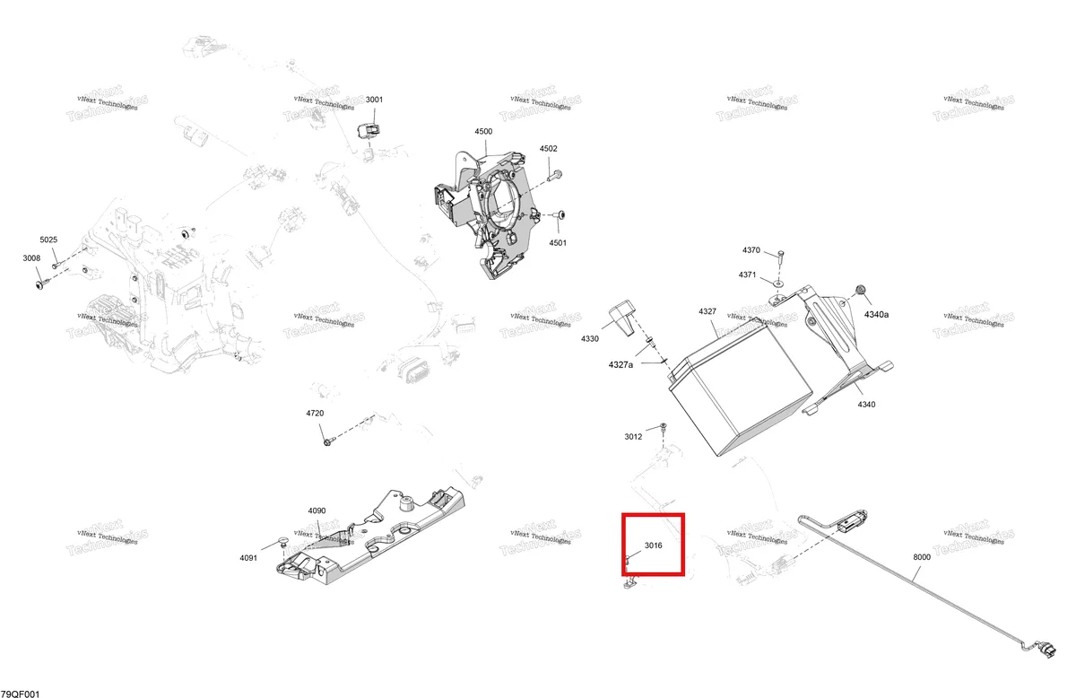 Деталь 390407200 (Заклепки 3/16вЂќ) на схеме узла 2026 Ski-Doo GRAND TOURING - SPORT - ESTA - Bright White - 14X120X0.75LFF Track Electric - Lower Section