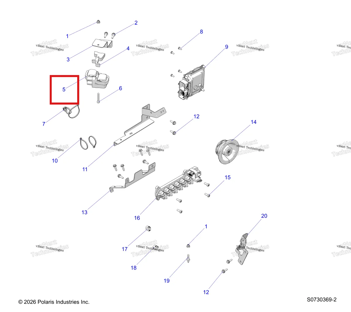 Деталь 4010425 на схеме узла Electrical, Harness Components