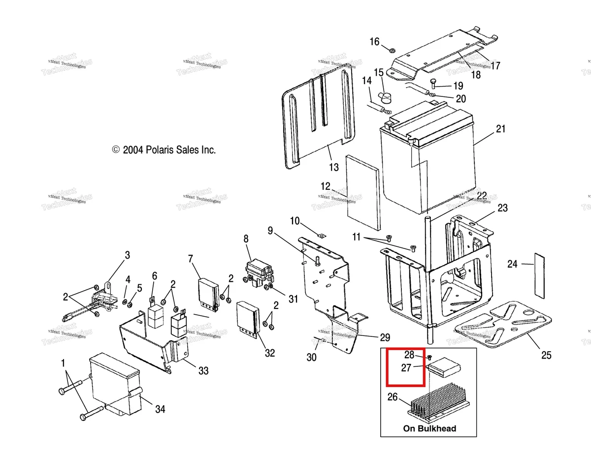 Деталь 4010538 на схеме узла Battery Box/Electrical