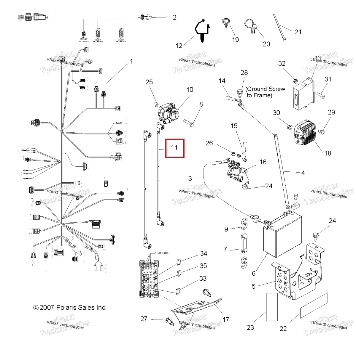 Деталь 4011059 на схеме узла Electrical (49Rgrelect08vista)
