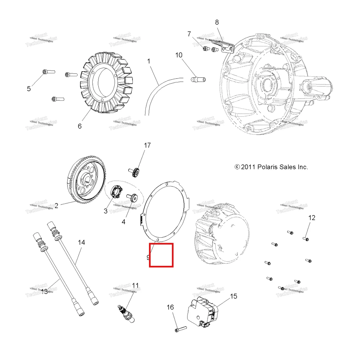 Деталь 4011427 на схеме узла Electrical, Ignition System