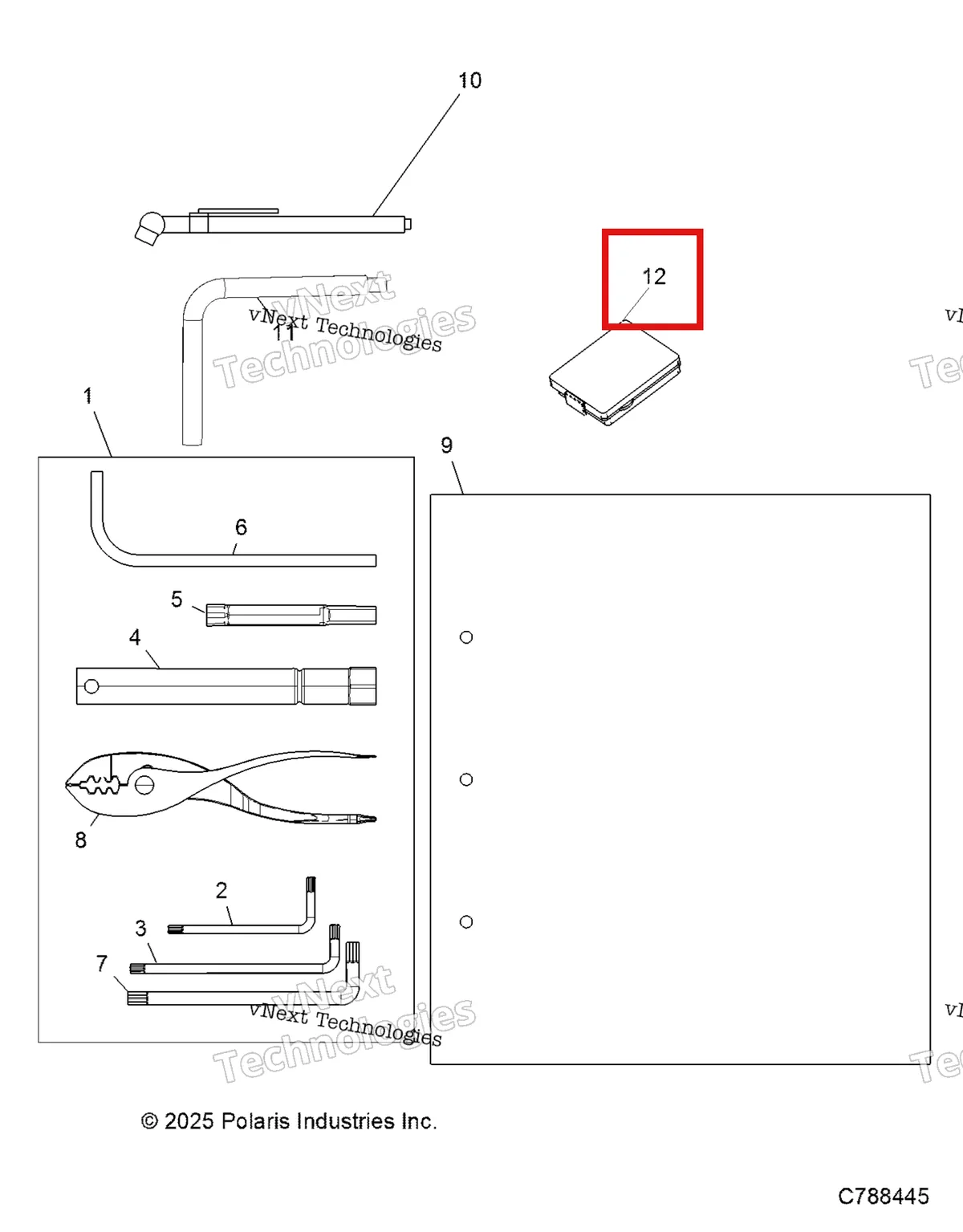 Деталь 4011652 на схеме узла Reference, Owners Manual & Tool Kit