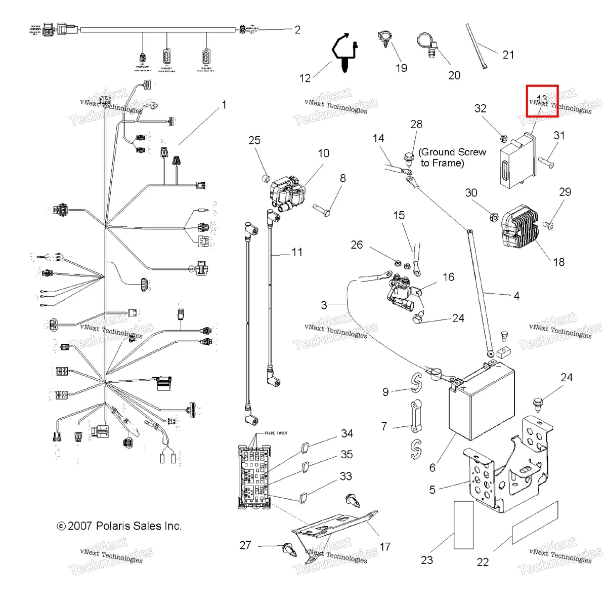 Деталь 4011832 на схеме узла Electrical (49Rgrelect08vista)