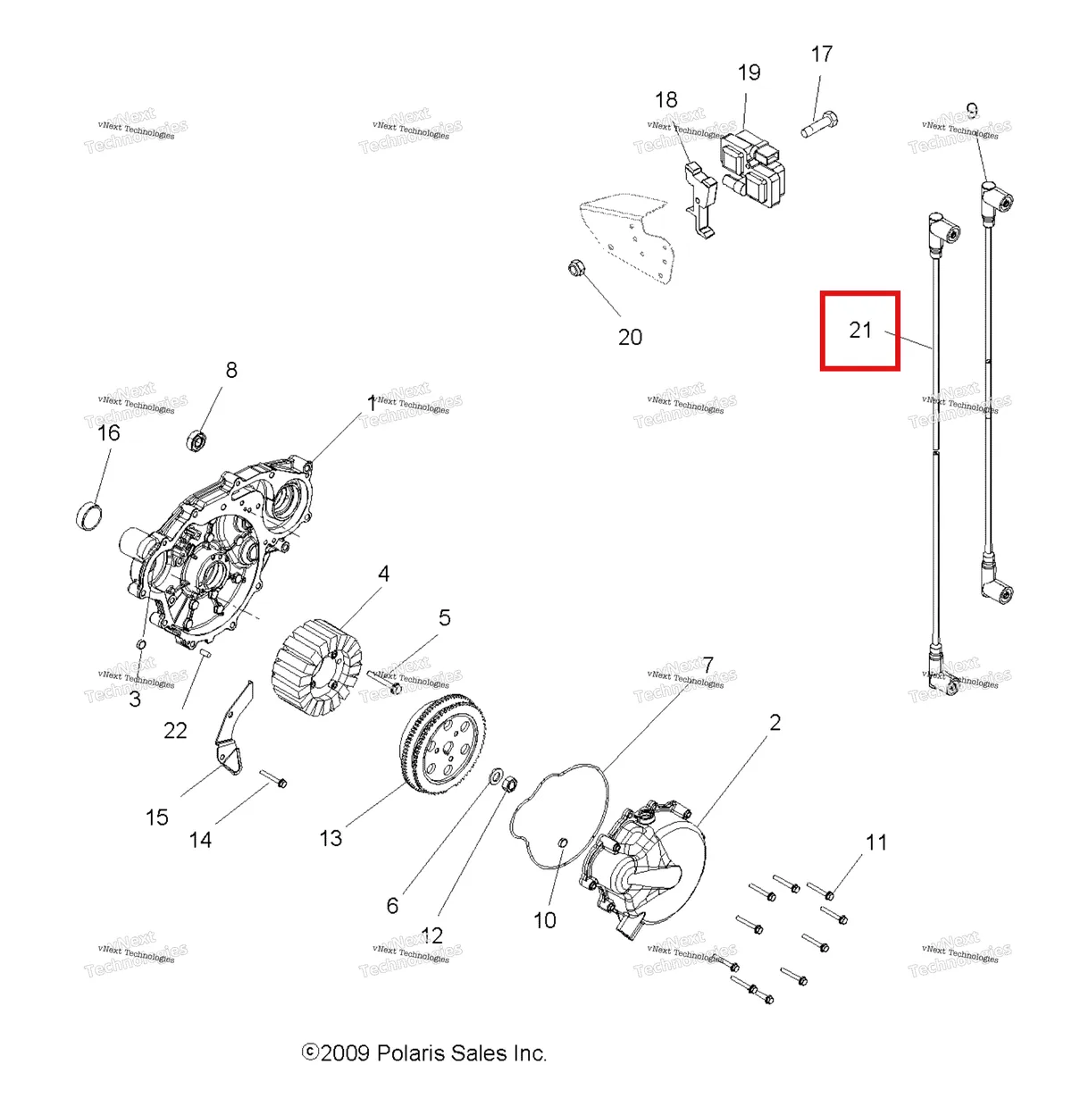 Деталь 4011845 на схеме узла Electrical, Ignition System