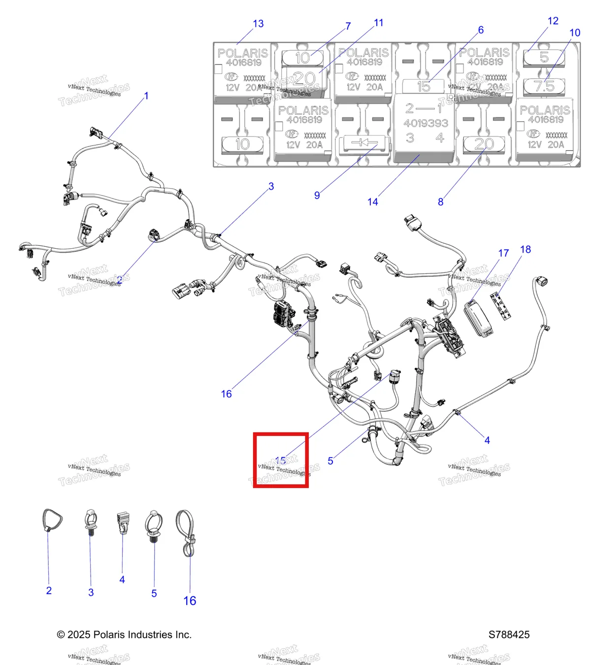 Деталь 4012170 на схеме узла Electrical, Main Wire Harness R27cca5ac8
