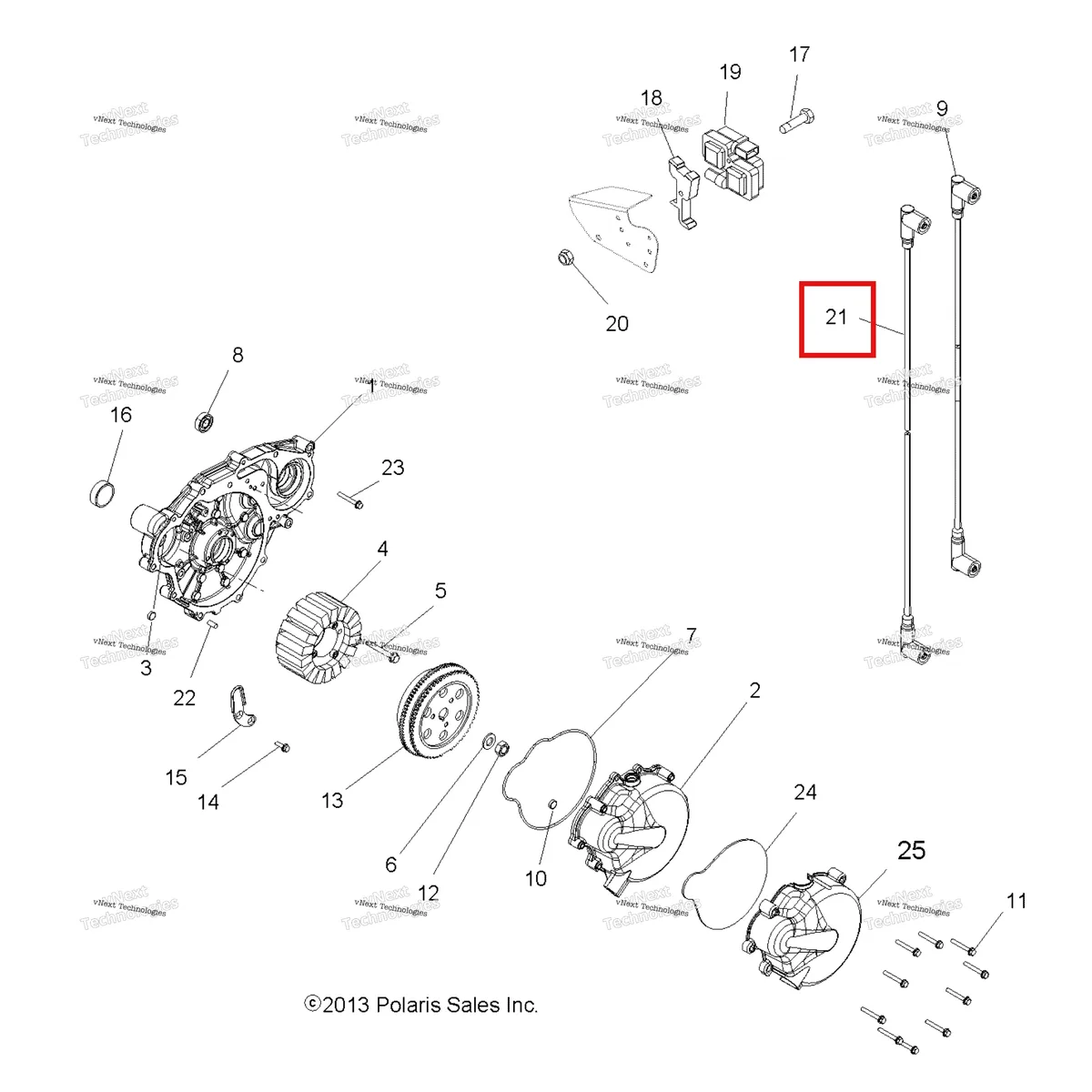 Деталь 4012439 на схеме узла Electrical, Ignition System