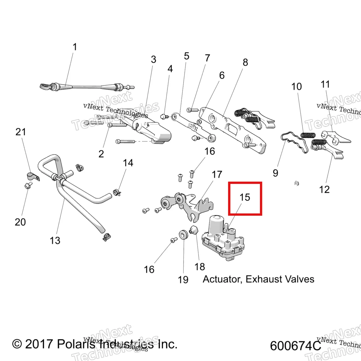 Деталь 4014355 на схеме узла Engine, Exhaust Valve Asm