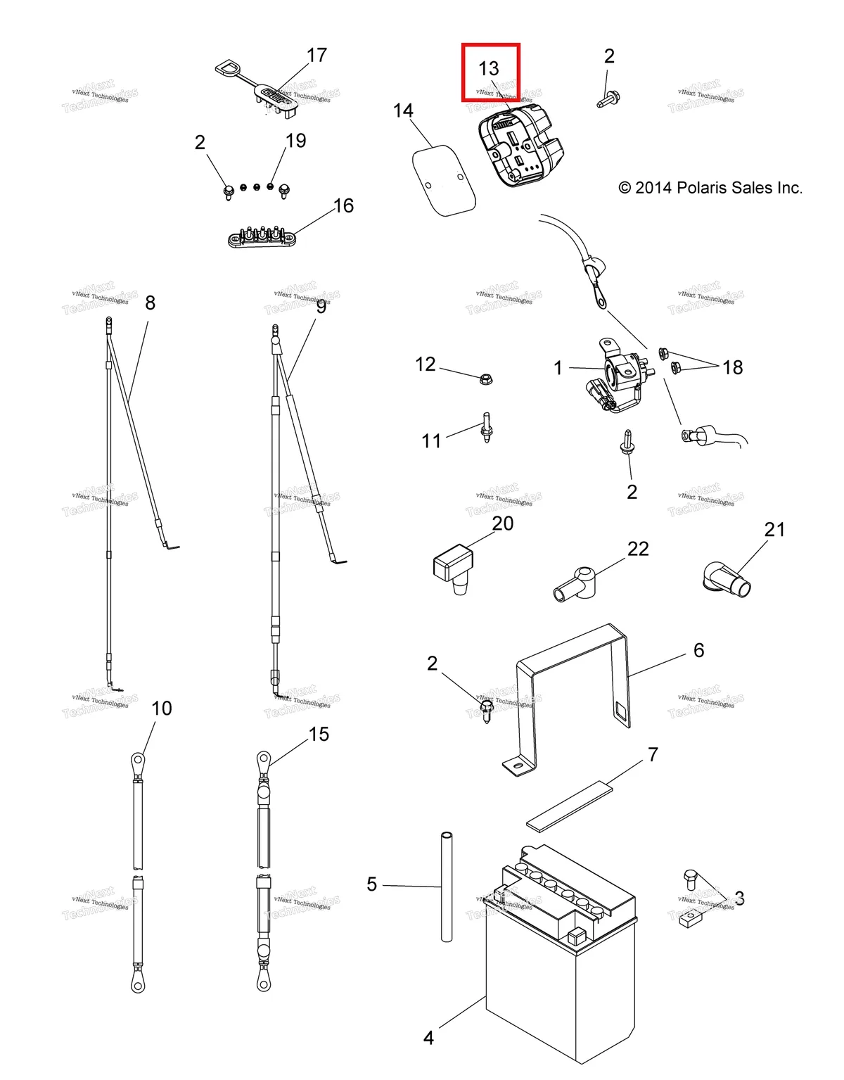 Деталь 4015229 на схеме узла Electrical, Battery