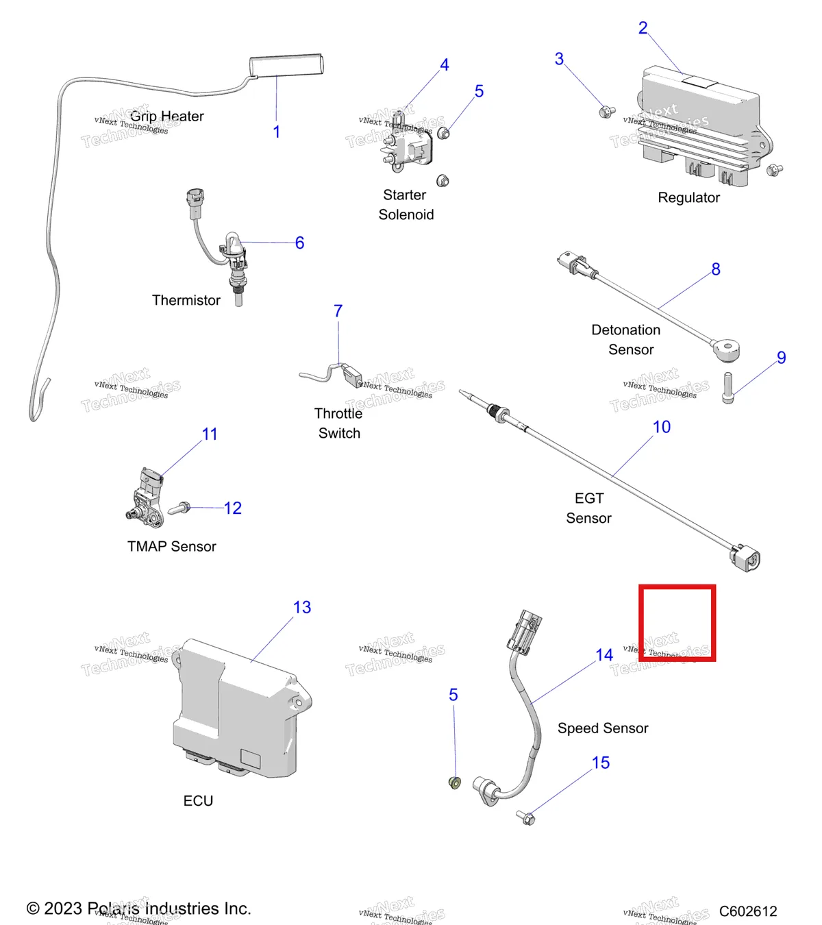 Деталь 4019109 на схеме узла Electrical, Components
