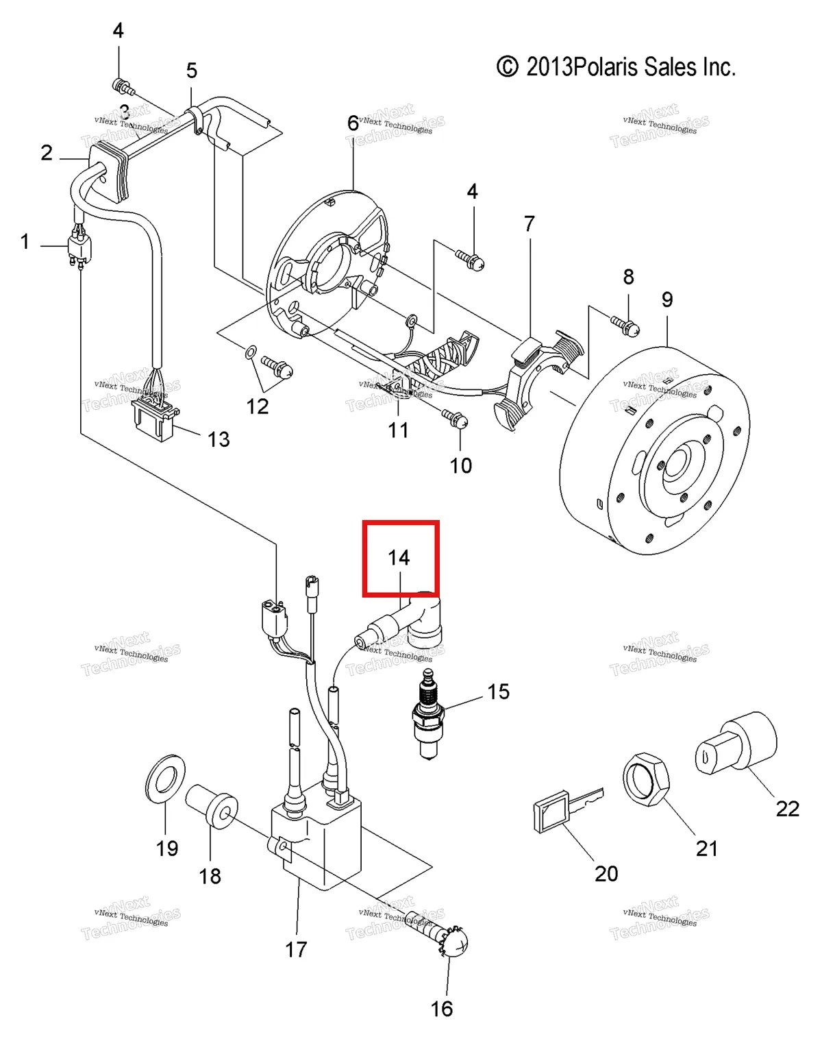 Деталь 4020129 (RESISTOR заглушка крышка Polaris Widetrak LX (2006) (4020129)) на схеме узла Electrical, Ignition System & Switch