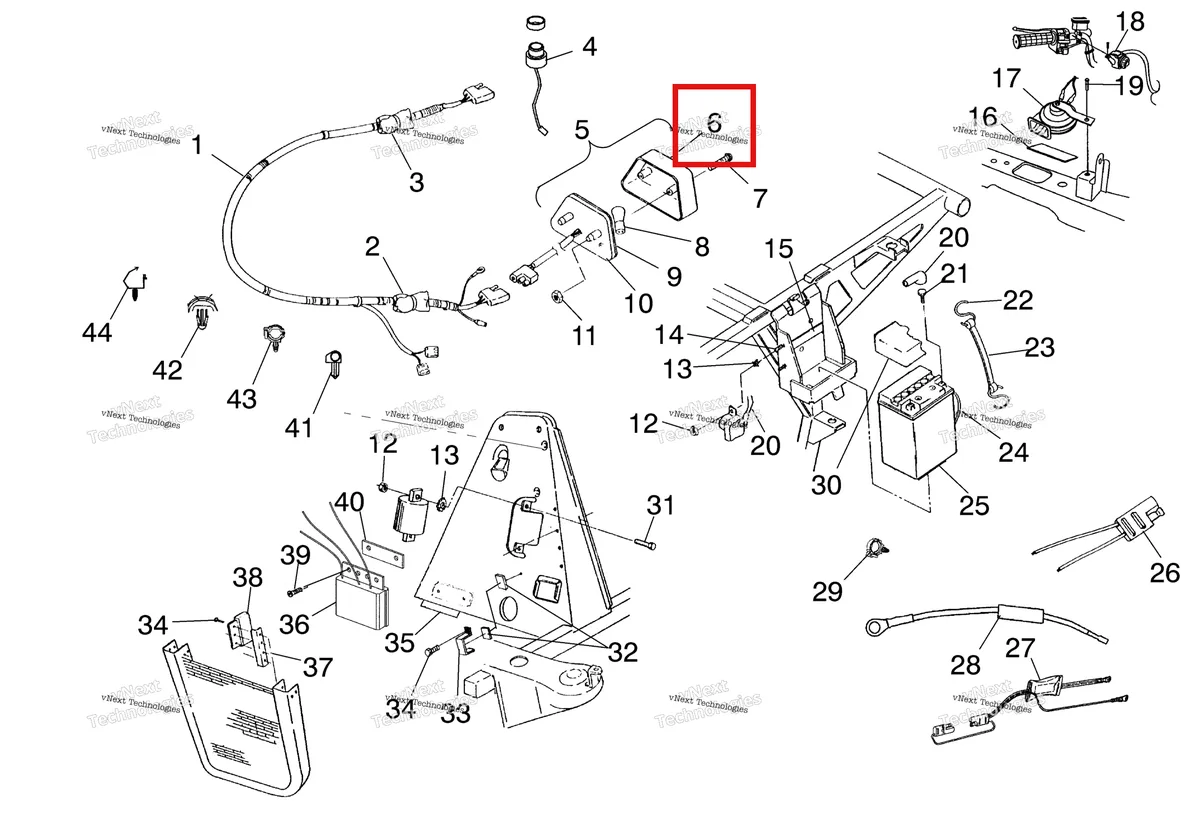 Деталь 4032046 на схеме узла Electrical/Taillight