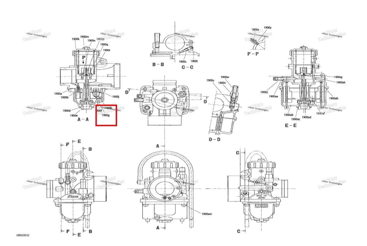 Деталь 404107600 (Деталь Float Lever) на схеме узла 2020 Ski-Doo SKANDIC WT 550F Engine - System - Carburator