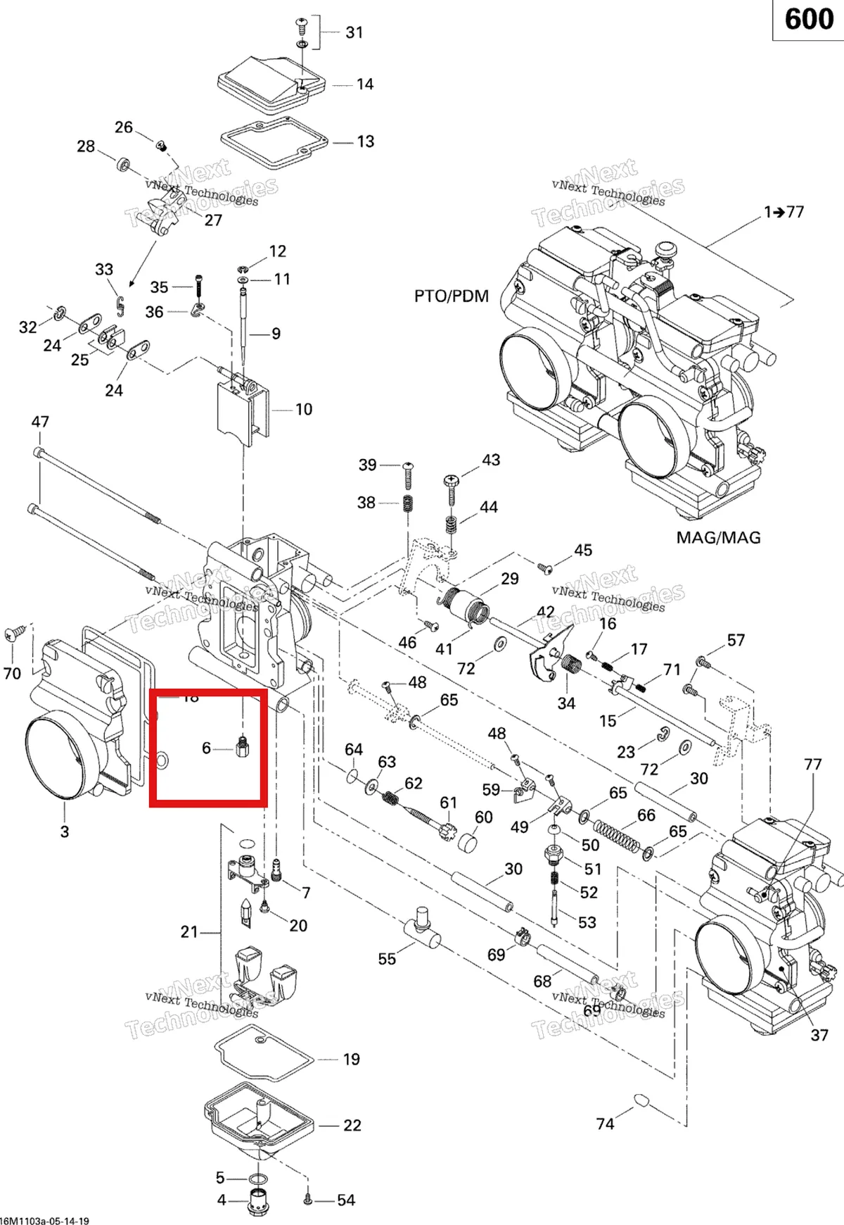 Деталь 404107900 (Деталь Main Jet Mj 420 (pto)) на схеме узла 2011 Ski-Doo Summit SPORT 600 Carburetor