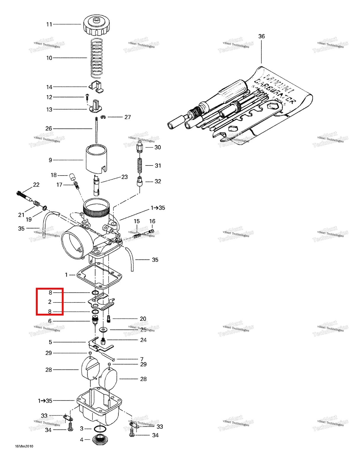 Деталь 404112700 (Деталь Baffle Plate) на схеме узла 2000 Ski-Doo Formula Deluxe 600/700 Carburetors