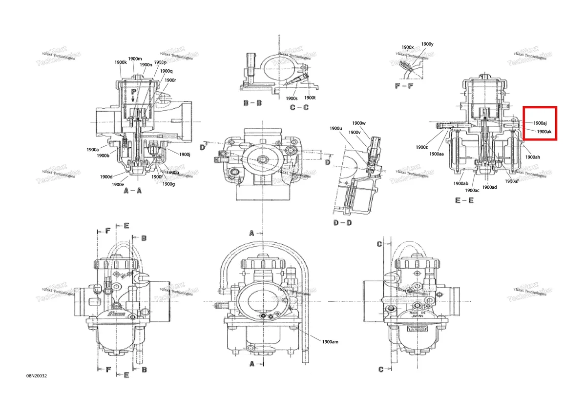Деталь 404152400 (Е-Кольцо) на схеме узла 2020 Ski-Doo SKANDIC WT 550F Engine - System - Carburator