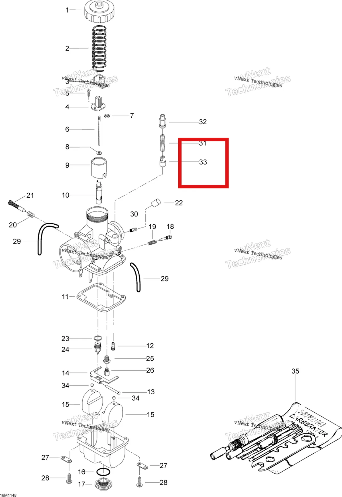 Деталь 404160400 (Пластина) на схеме узла 2011 Ski-Doo Skandic WT 550F YetiII Carburetor